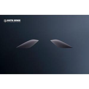 50プリウス前期用ヘッドライトカバー スモーク 【シックスセンス