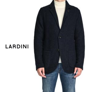 LARDINI 2Bシングルテーラードジャケット ピークドラペル 秋冬 ウール 