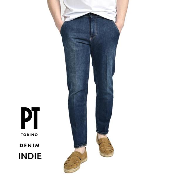 PT TORINO DENIM ピーティートリノデニム / INDIE ストレッチデニム テーパード...