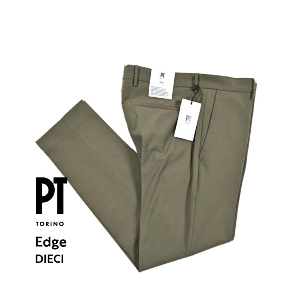 PT TORINO ピーティートリノ / Edge DIECI ストレッチウール スリムテーパードス...