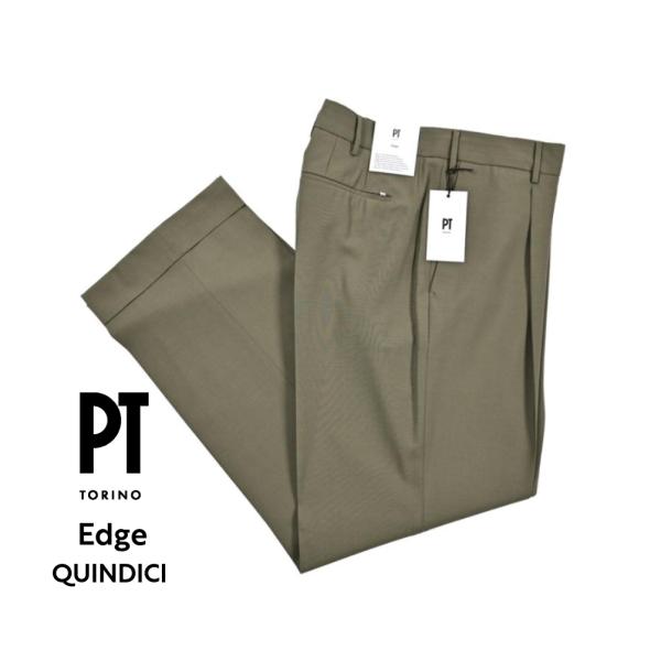 PT TORINO ピーティートリノ / Edge QUINDICI ストレッチウール ワンタックワ...