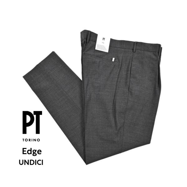 PT TORINO ピーティートリノ / Edge UNDICI ストレッチウール ワンタックスラッ...