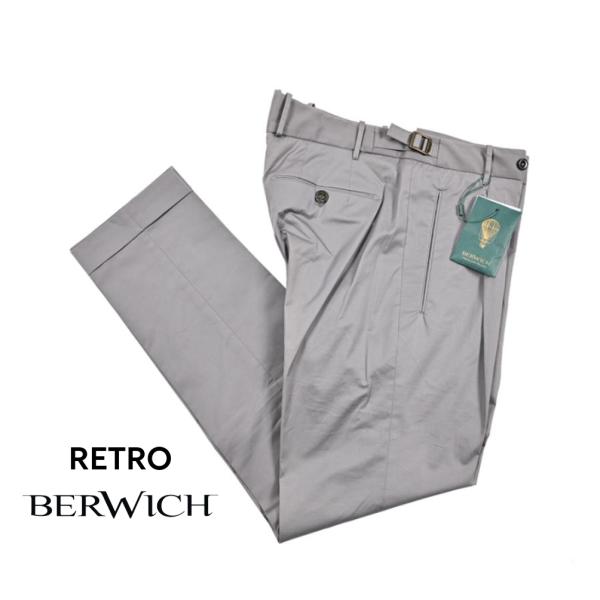 BERWICH ベルウィッチ / RETRO LONG ストレッチコットン ワンタックスラックス /...