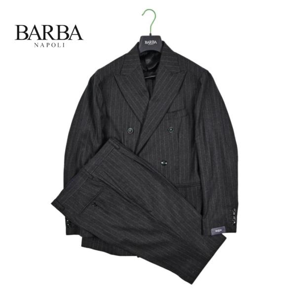 BARBA バルバ / ヴァージンウール 6Bダブルテーラードスーツ SUIT SDP グレー / ...