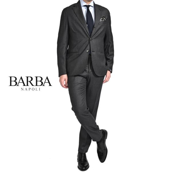 BARBA バルバ / ヴァージンウール100% 段返り3Bシングルテーラードスーツ SUIT JI...