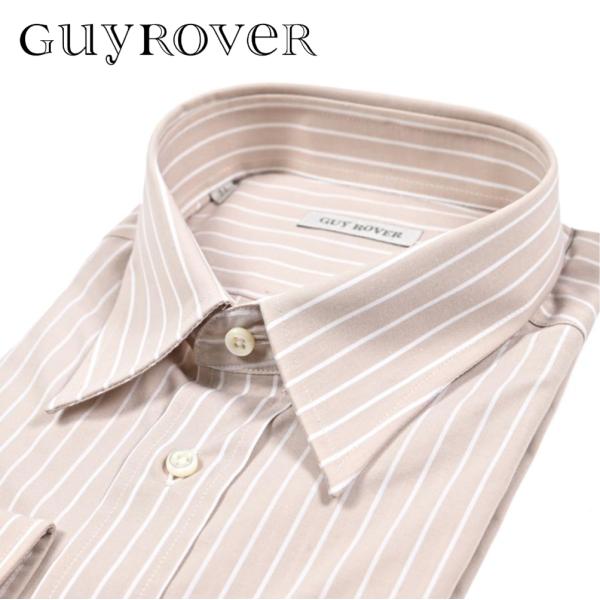 GUY ROVER ギローバー / ドレスシャツ カジュアルシャツ レギュラーカラー 長袖 コットン...