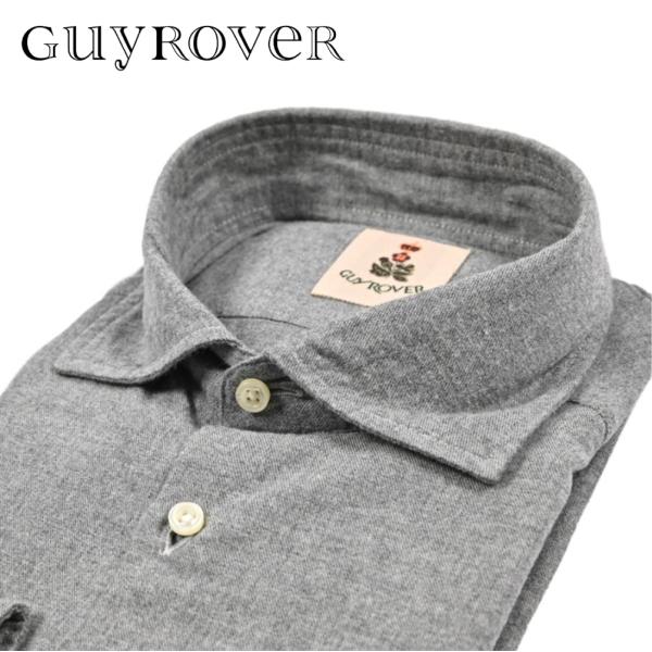 GUY ROVER ギローバー / ドレスシャツ カジュアルシャツ ワイドカラー 長袖 コットン10...