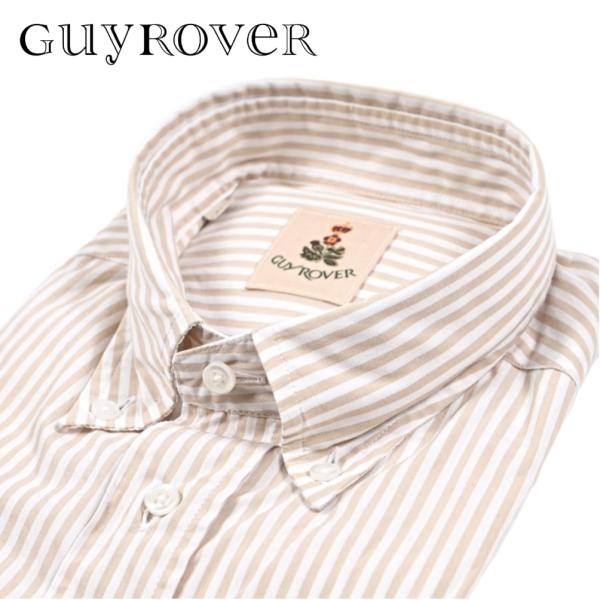GUY ROVER ギローバー / ドレスシャツ カジュアルシャツ ボタンダウン 半袖 コットン10...