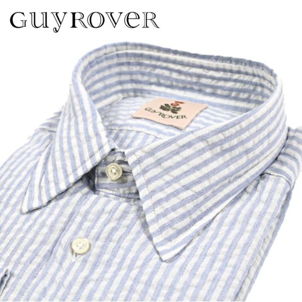 GUY ROVER ギローバー / ドレスシャツ カジュアルシャツ レギュラーカラー 長袖 コットン...