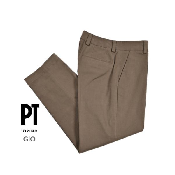 PT TORINO ピーティートリノ / GIO カシミヤ混 ノータックスラックス ブラウン