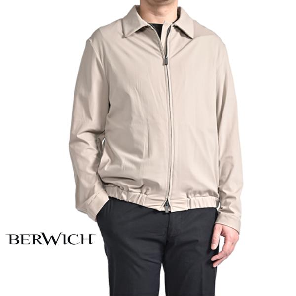 BERWICH ベルウィッチ / JMIDDLE MAN 軽量ストレッチナイロン ジップアップブルゾ...