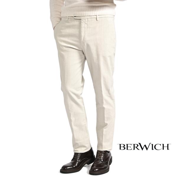 BERWICH ベルウィッチ / YRETRO LONG-GD ストレッチコットン ノータックパンツ...