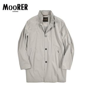 MOORER ムーレー / HEKTOR-KN フード付き スタンドカラーコート ライトアウター ACQUA RESISTANT 撥水透湿 グレー / セール