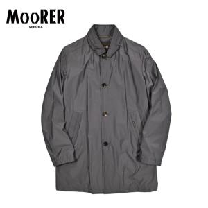 MOORER ムーレー / HEKTOR-MS フード付き スタンドカラーコート ライトアウター ストレッチ ナイロン ポリエステル グレー / セール