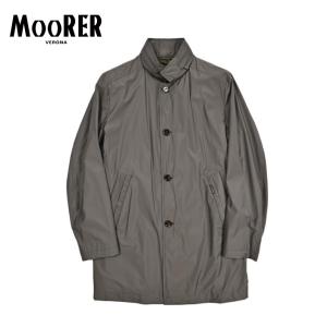 MOORER ムーレー / HEKTOR-MS フード付き スタンドカラーコート ライトアウター ストレッチ ナイロン ポリエステル グレー / セール