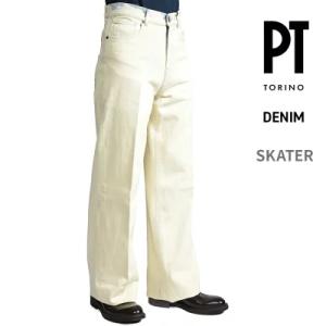 PT TORINO DENIM ピーティートリノデニム / SKATER デニムジーンズ ワイドシル...