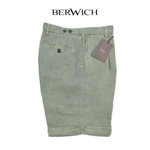BERWICH ベルウィッチ / BERMUDA 1P-GD バミューダ ショーツ ワンタック ハー...