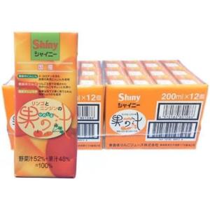 シャイニー りんごとにんじんの果の汁 200mlスリムパック×24本｜sizen