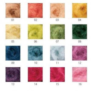 草木染め羊毛 単色
