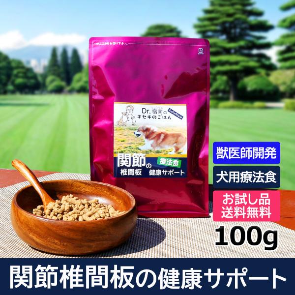 ドッグフード 関節・椎間板の健康サポート 犬用療法食 100g 初回お試しサンプル 送料無料 ・Dr...
