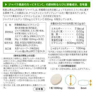じゃばら サプリ ジャバラ果皮の力+ ビタミン...の詳細画像5