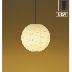和風 照明 ペンダントライト AP51064 引掛シーリング取付 和紙 幅-φ350mm LED電球色・60W灯相当  照明 おしゃれ ライト コイズミ照明 KOIZUMI  下面までこだわったゆるやかで美しいひごの模様           