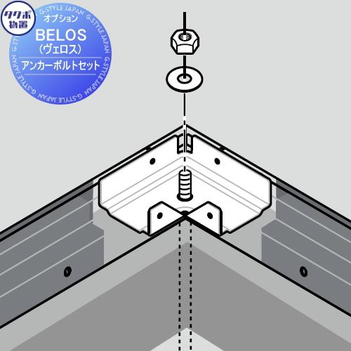 【部品】 タクボ物置 BELOS ヴェロス用オプション   アンカーボルトセット B-AK アンカー...