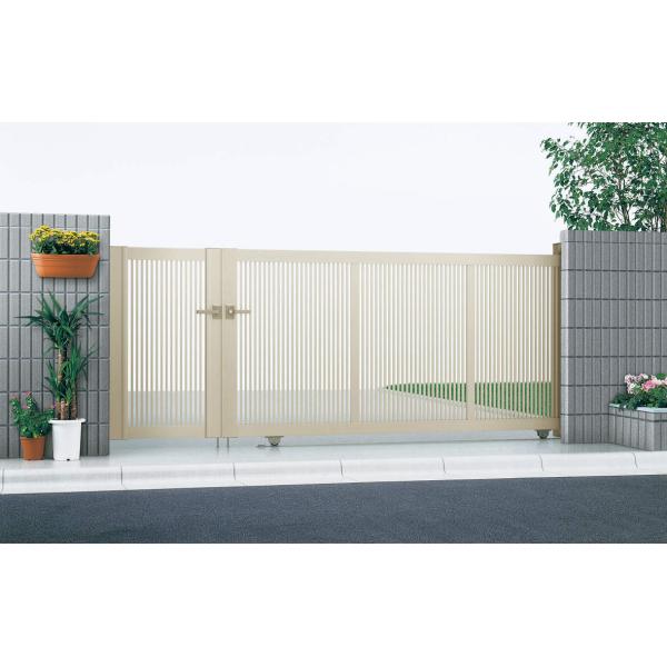 【無料★特典対象】 引戸門扉形材門扉   YKK YKKap   エクスライン引戸2型 H14 開き...