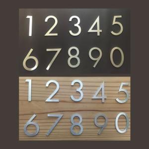 H40mm 数字 フーツラ体 1文字 ステンレス 切り文字 表札