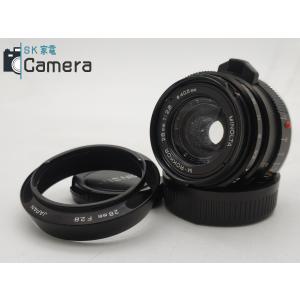 MINOLTA M-ROKKOR 28ｍｍ F2.8 メタルフード キャップ 付 ミノルタ カビ｜sk-kaden-camera
