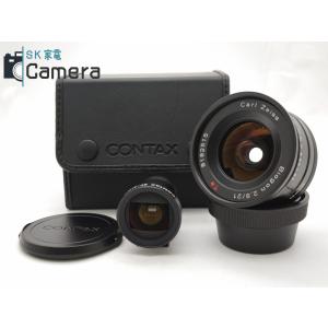CONTAX Biogon 21ｍｍ F2.8 T＊ Carl Zeiss + GF-21ｍｍ FINDER BLACK コンタックス Gマウントブラック 美品｜sk-kaden-camera