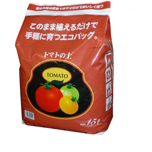 トマトの土　家庭菜園　自家栽培　エコバッグ　トマトの土　15L　袋で育てるシリーズ