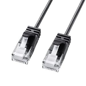 サンワサプライ LANケーブル CAT6A 極細タイプ 10Gbps/500MHz