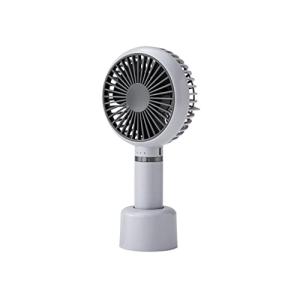 H グレー ハンディファン 卓上 携帯扇風機
