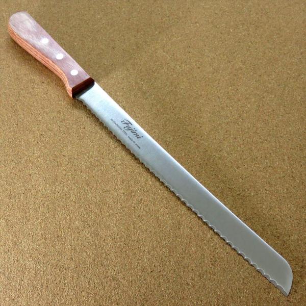 包丁 パン切り包丁 25.5cm (255mm) 関の刃物 右利き 片刃 ステンレス 波刃形状 ブレ...