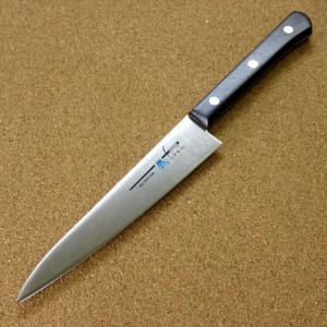 超定番品／ 包丁 東京刃物 源助久 日本鋼ツバ付骨スキ東型135mm