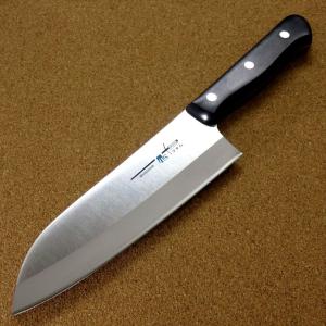 関の刃物 口金サーモン三徳包丁 170mm AUS-8 モリブデン鋼 日本製 万能