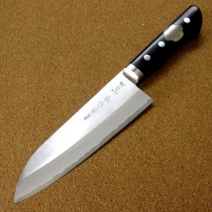 有楽　AEBL鋼ピュアステンレス16.5 三徳 有楽 AEBL鋼 口金付 165mm(Yuraku Santoku AEBL Steel with