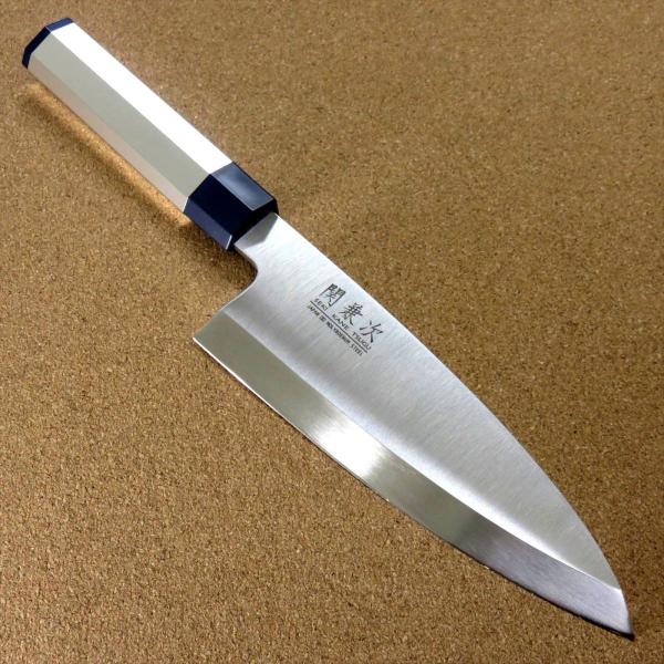 包丁 出刃包丁 18cm (180mm) 関の刃物 関兼次 アルミ和包丁 大同特殊鋼製モリブデン ス...