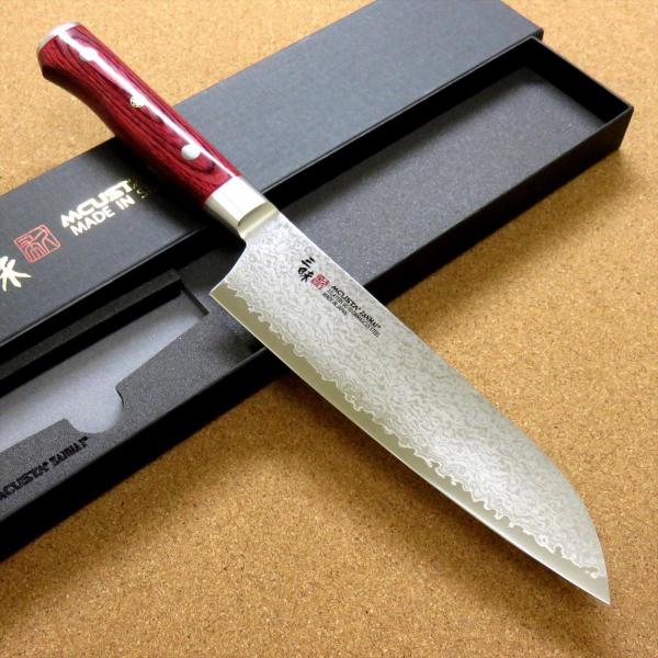 包丁 三徳包丁 18cm (180mm) 三昧 クラシックプロ 紅蓮 関の刃物 ダマスカス 33層 ...
