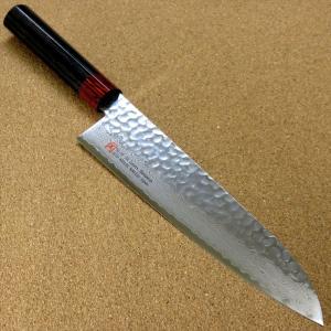 関の刃物 牛刀 21cm (210mm) 伊勢屋 V金10号 鍛錬 33層