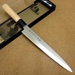 刺身包丁 210mm 片刃 右手用 ハガネ カスミ 堺源吉作 ダイキチ 日本製