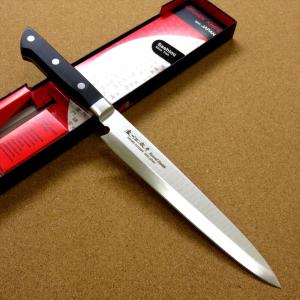 刺身包丁 210mm 片刃 右手用 ハガネ カスミ 堺源吉作 ダイキチ