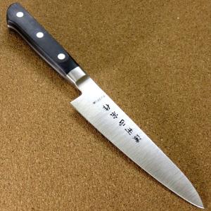 包丁 ペティナイフ 13.5cm (135mm) 関の刃物 濃州正宗作 モリブデンステンレス 口金付き 小型包丁 両刃 果物包丁 皮むき 飾り切り 日本製｜sk2excellent