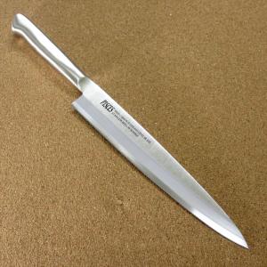 包丁 柳刃包丁 20cm (200mm) 関の刃物 PISCES (パイシーズ) モリブデン ステンレス一体型ハンドル 片刃包丁 右利き 刺身包丁 日本製