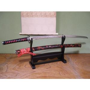 【明智光秀太刀】 模造刀 模擬刀 日本刀 居合刀 刀装具 太刀  軍刀 日本刀 模造刀 戦国 戦国武将 明智光秀八角鍔 大刀 日本製 /全長