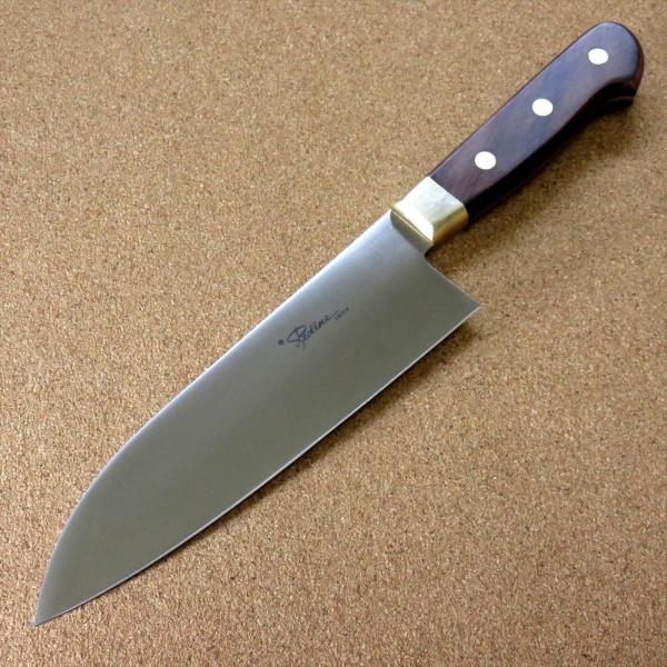 包丁 三徳包丁 17cm (170mm) 関の刃物 Proline 8Aステンレス鋼 真鍮口金付き ...