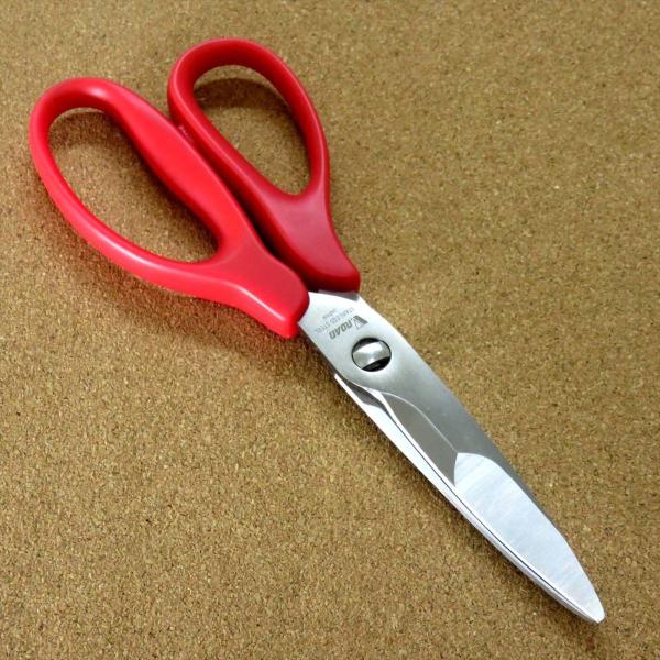 はさみ 薄+厚 ハイブリッドキッチン 赤 キッチンハサミ 関の刃物 食洗機対応 薄刃と厚刃のハイブリ...
