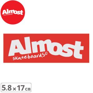 スケボー ステッカー ALMOST オルモスト BOX LOGO 5.8cm x 17.1cm
