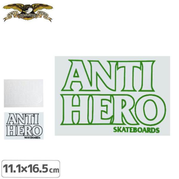 スケボー スケートボード ステッカー アンタイヒーロー ANTIHERO BLACK HERO 3色...